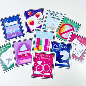 Romance Book Tropes Premium Vinyl Die Cut Stickers