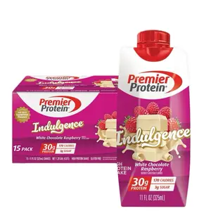 Premier Protein 30g High Protein Shake, Indulgence White Chocolate Raspberry 11 fl. oz., 15 pk. Beverage Drinks Limited Time