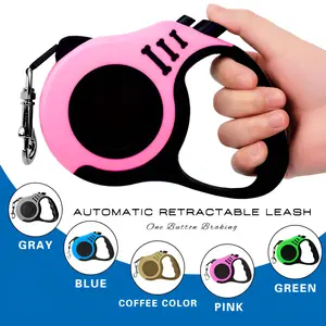 5-Meter Retractable Pet Leash Dog Lead, High-Strength Nylon Dog Leash, Outdoor Automatic Retractable Dog Lead, Cat Retractable Leash, Suitable for Small to Medium Dogs and Cats