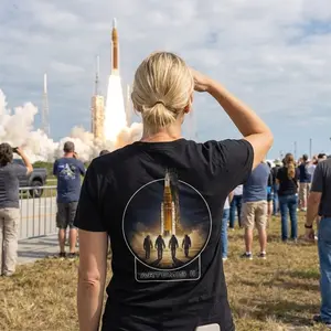Artemis II Mission Moon Mission Crew SLS Rocket Launch Shirt Space Gift Astronaut Program Apparel - Lunar Orbit Commemorative Shirt