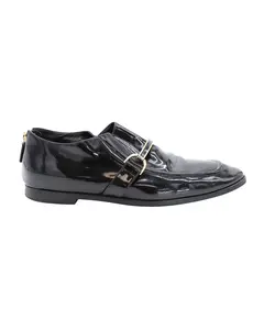 Pre-owned Stella McCartney Men's Stella McCartney Morgana Loafers in Black Patent Leather by Rebag