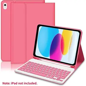 iPad Keyboard Case, Detachable Wireless Bluetooth Keyboard Case with Pen Slot，Compatible with iPad A16 11th Generation 11-inch 2025 / iPad 10th Generation 10.9-inch 2022, iPad Pro 11inch M4/M5 2024/2025, iPad Air11inch M2/M3