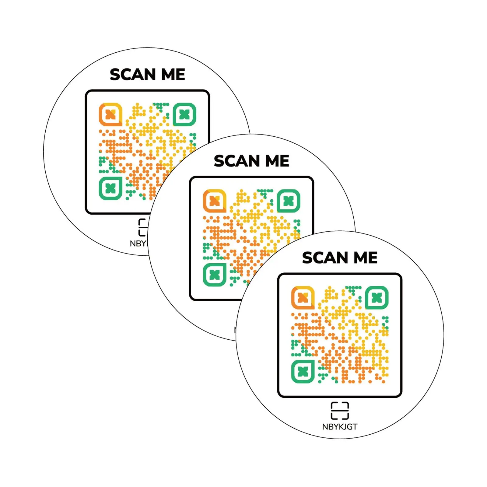 Round Sticker white-3