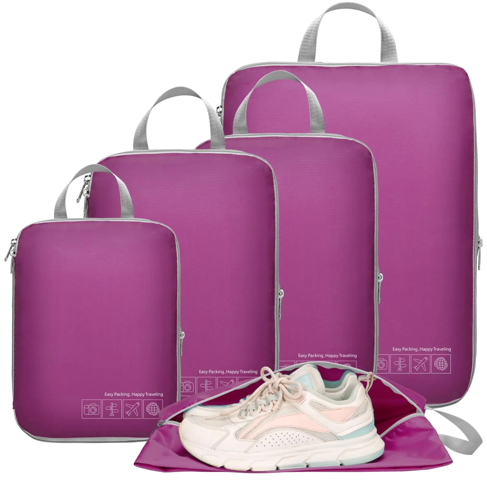 Purple with Shoe Bag