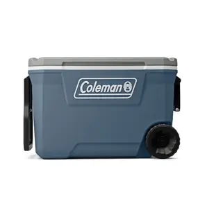 Coleman 316 Series 62QT Hard Chest Wheeled Cooler, Lakeside Blue
