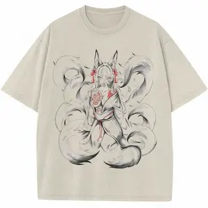 Ahri-Inspired T-shirt, League of Legends Vibe Shirt, LoL Tshirt, Game Shirt, Vintage - Gothic High Quality Trending Game Graphic Tee Unisex - Menswear & Womenswear Tops - Casual Cotton Crewneck Short Sleeve Fitted Printed Streetwear