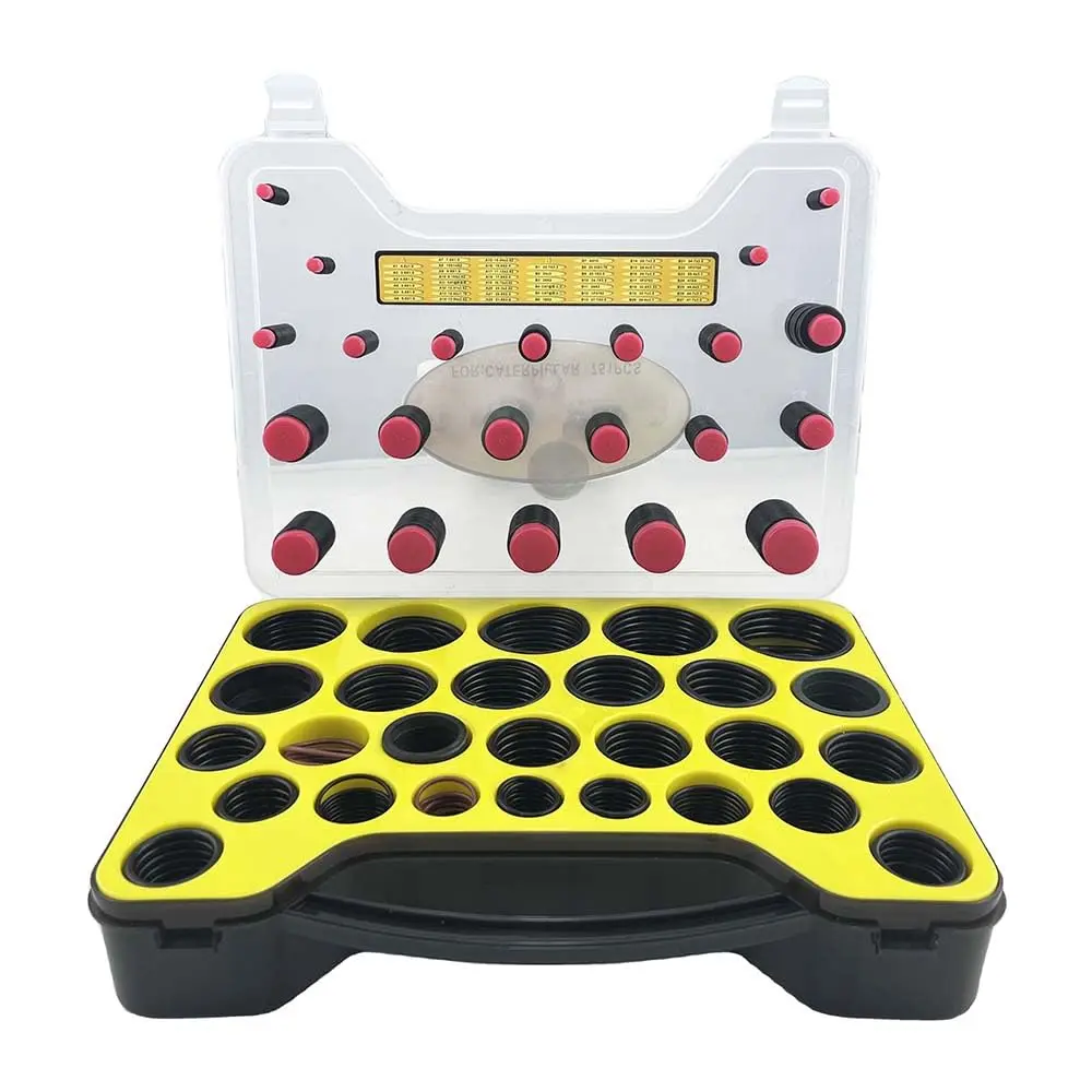 751Pcs NBR O Ring Kit for Caterpillar Equipment,Seal Small Rubber O Ring Box Repair Kit 270-1528 4C-4782 534-0793