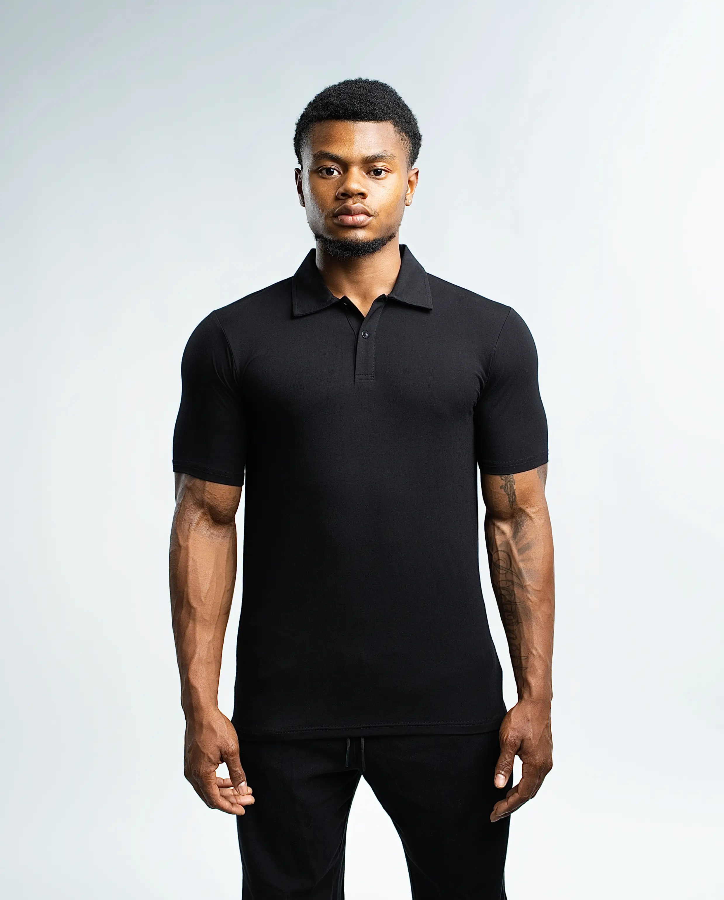 EKKO Blank Polo Dress Shirt Casual Shortsleeve