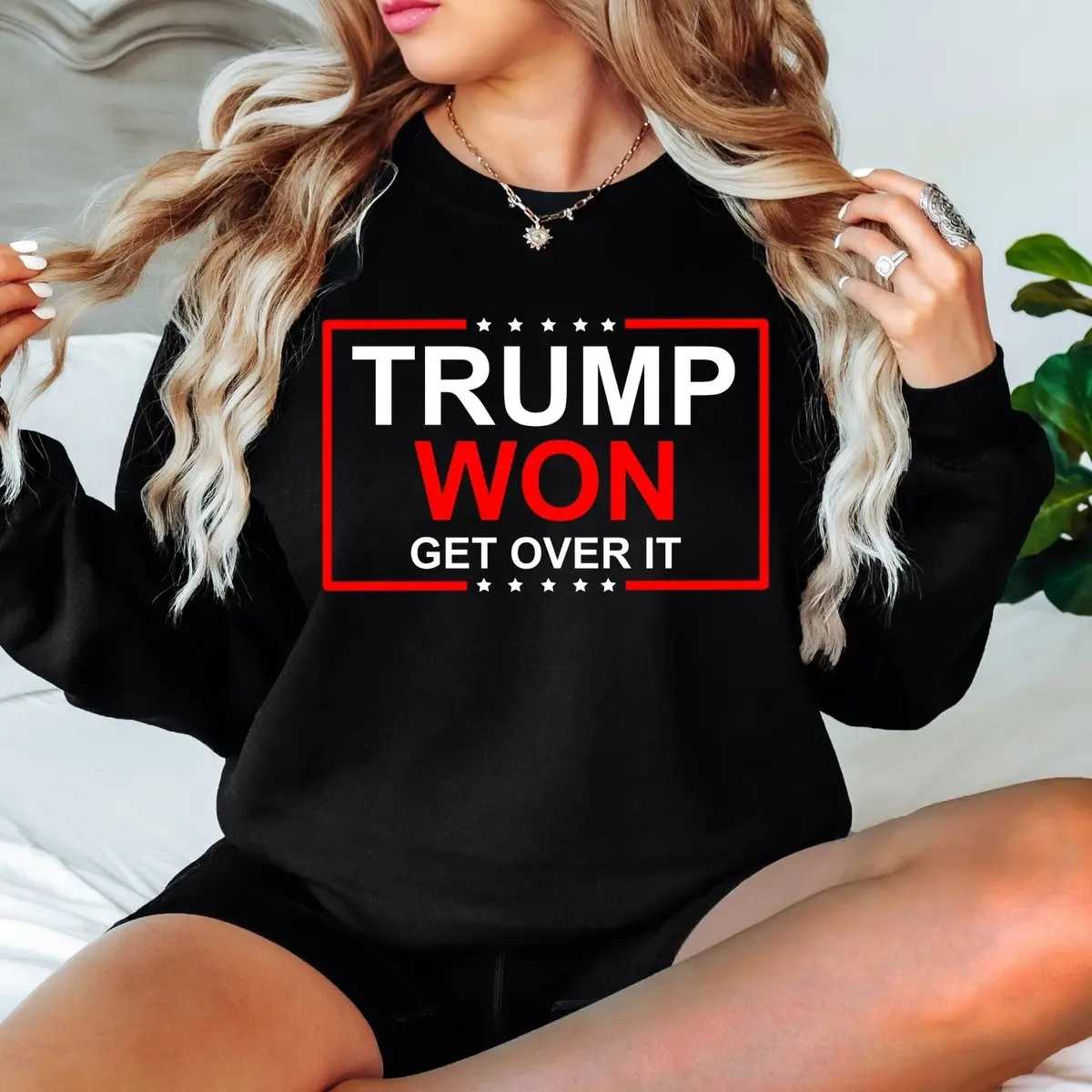 Trump Won Sweatshirt for Men, Unisex Pullover - Womenswear