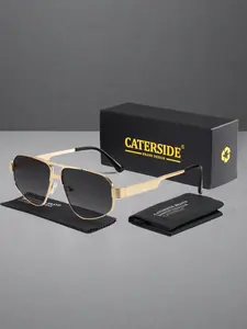 Unisex Metal Frame UV Protection Sunglasses, Casual Style Eyewear for All Seasons, Ideal for Travel & Outdoor Activities