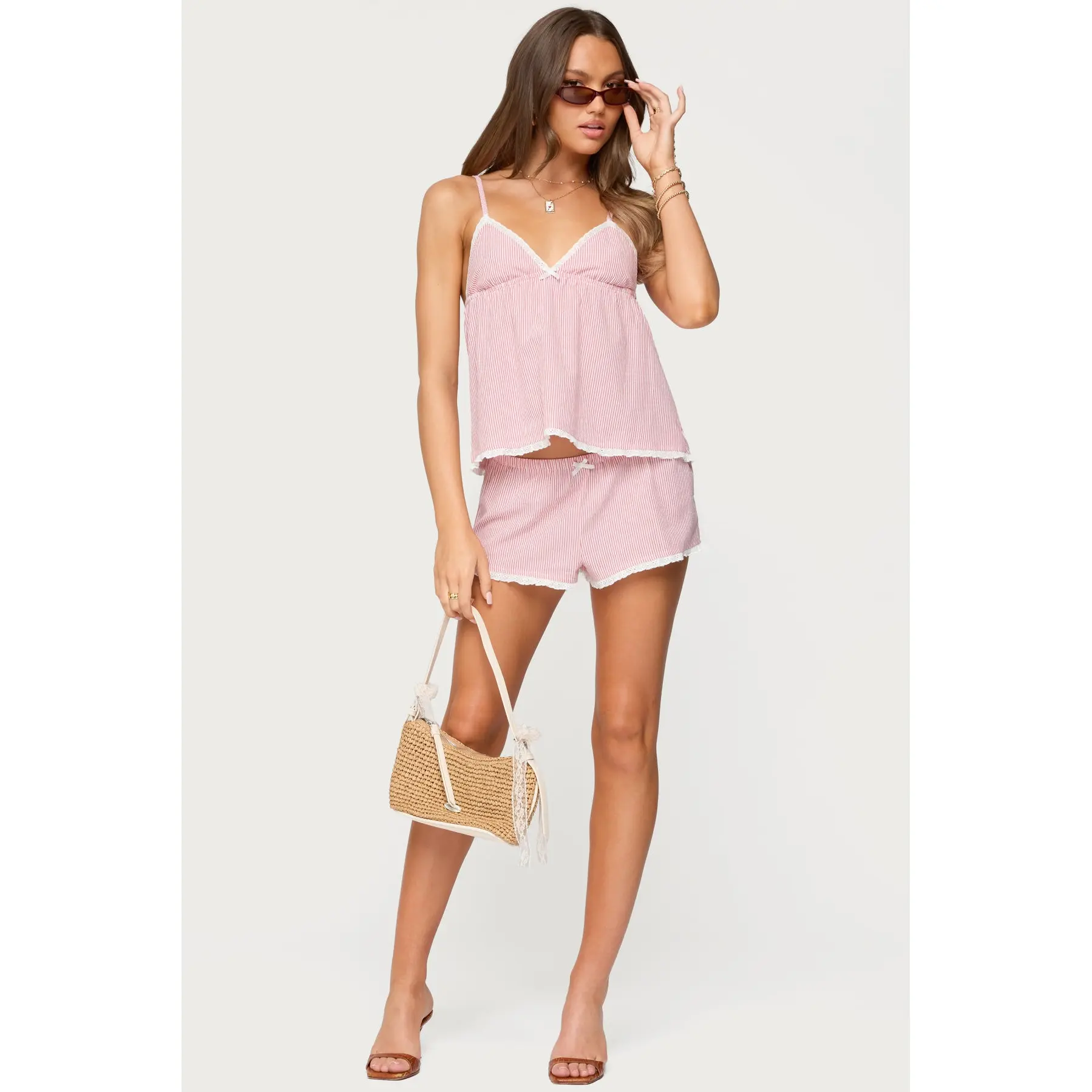 Danna Pinstripe Shorts