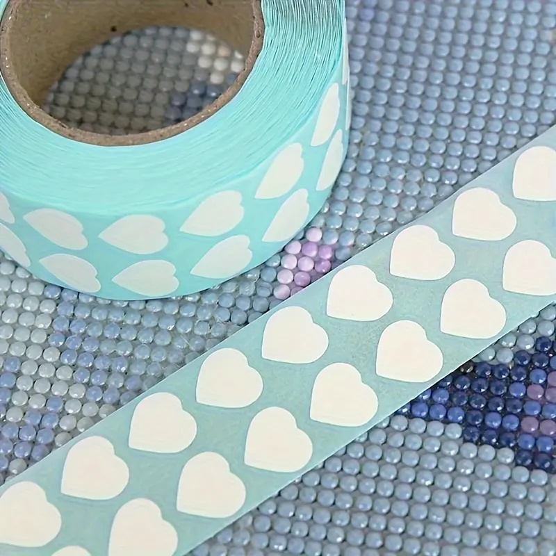 3000pcs/roll Diamond Painting Tools - Square and Round Classification Label Stickers for Easy Diamond Distinguishing and Storage Self Adhesive Stickers Sticker Paper
