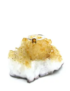 Raw Citrine Ring – Sterling Silver