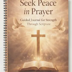 Seek Peace in Prayer Journal for Spiritual Reflection and Growth
