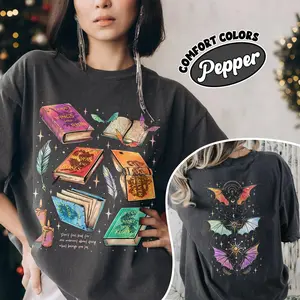 [Sale off up to 50%] Fan Of ACOTAR Series Two Sided Comfort Colors Shirt, The Bat Boys, Velaris Book Lover T Shirt, SJM Inspired Tee, Gift For Bookish, Graphic Streetwear T-shirt