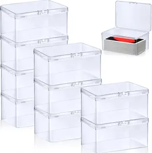 10 Packs Plastic Game Card Storage Box, High Capacity Store Case Suitable for Baseball Cards, Trading or Gaming Cards, Bank Cards, Chess Pieces, Loose Change, Earrings and Other Accessories(NO Cards)