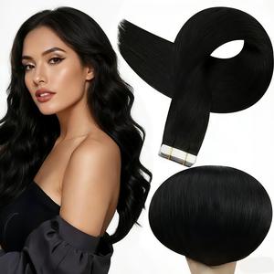 Full Shine Tape in Hair Extensions Natural Straight Real Human Hair 20 Pcs 50 Gram for Beauty Women DealsForYouDays Seamless Hair Double Sided for Skin Weft Tape in Hair，Length And Volume,Natural Long Hair Look