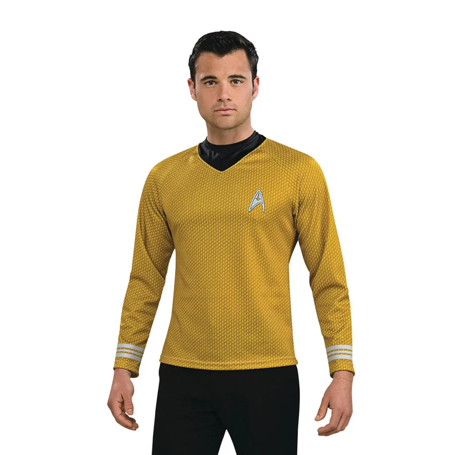 Men's Costume Shirt, Sci-Fi Captain Polyester Top for Halloween Cosplay, Menswear with Classic Captain Look, Costume Ideas, Sci-Fi Cosplay, Clothes, Complete The Star Trek Costume