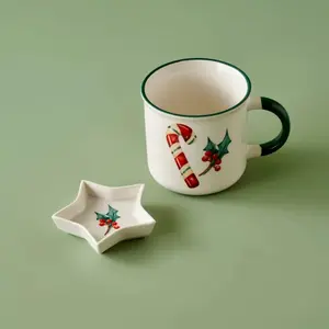 Candycane Porcelain Mug Set