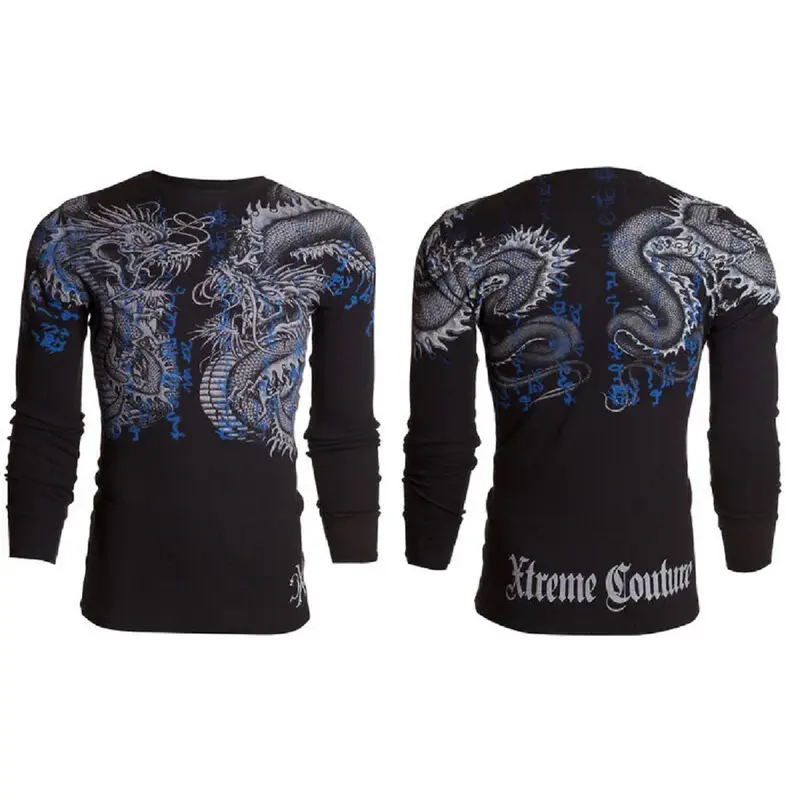 Xtreme Couture by Affliction Men's Thermal Shirt Double Up