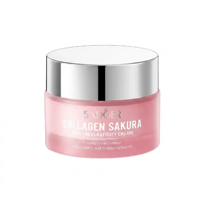 SADOER Collagen Sakura Cream – Cherry Blossom Daily facial lotion smooth Face Cream for a Soft Skincare Ritual crema belleza sensitive skin hydration