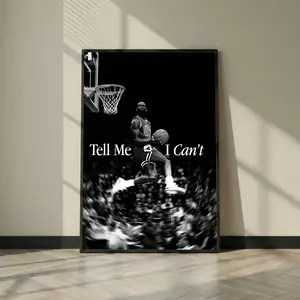 Michael Jordan Poster  Wall Art, Vintage Print for Sports Fans & Home Decor
