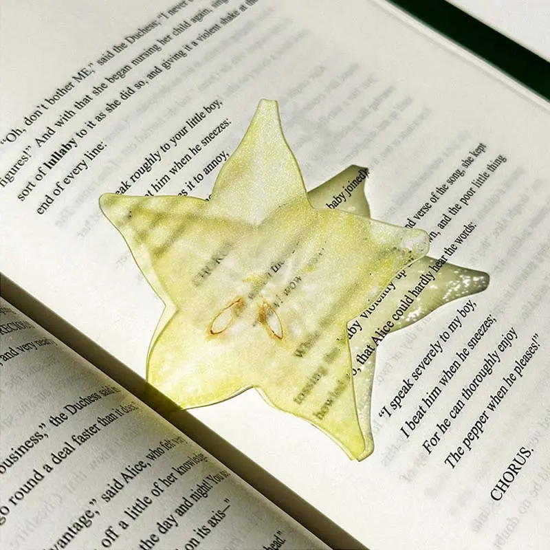 Grape Apple Fig Fruit-Shaped Acrylic Bookmark, Semi-Transparent Page Marker, Cute Book Accessory, Back-To-School Gift, DIY Accessory, Book Page Markers