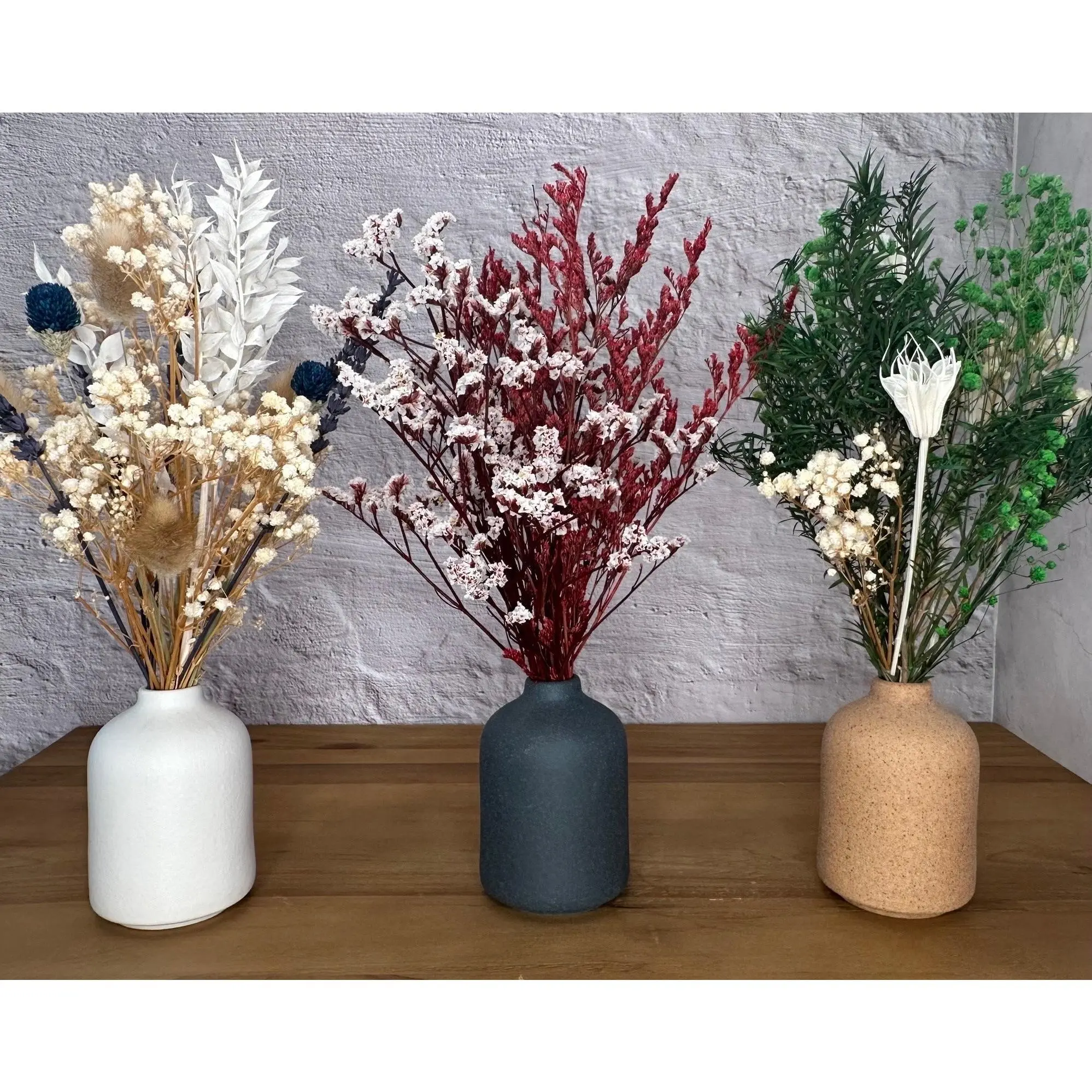 Lu home Miniature Preserved Floral Bouquets