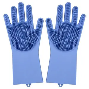 2PCS Multifunction Silicone Dishwashing Cleaning Gloves
