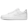 Nike Air Force 1 Low White Classic Sneakers Shoes Women and Men's  - Plain Design for Everyday Wear (Size 5W-13M) CW2288-111 & DD8959-100
