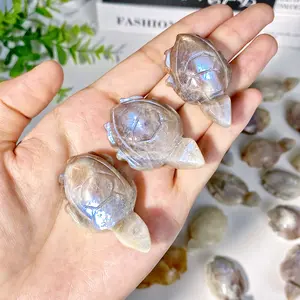 moonstone turtle-handcrafted crystal carving