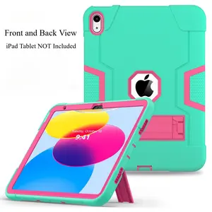 For iPad 12th 2026 11 inch / iPad 11th 2025 / iPad 10th 2022 10.9 inch Heavy Duty 3-Layer Shockproof Stand Protective Case Cover Casing Protection Tablet