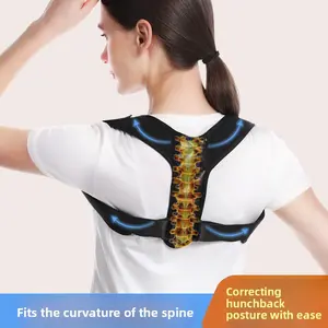 Amazon posture correction belt, suitable for both men and women, hunchback and sitting posture correction belt, invisible, breathable and adjustable posture back corrector.