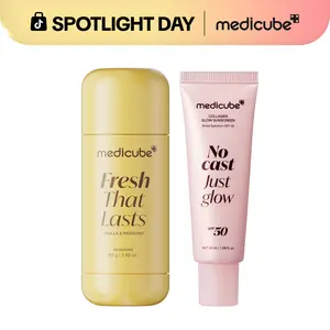 [NEW] [medicube] Summer Essentials Duo for Summer Sun Care | Brightening, Smoothing, Hydrating Face & Body Care | Deodorant Vanilla & Pistachio, No Cast Just Glow Collagen Sunscreen, Kojic Acid Jelly Mist Serum, Kojic Acid Body Wash | Korean Skincare