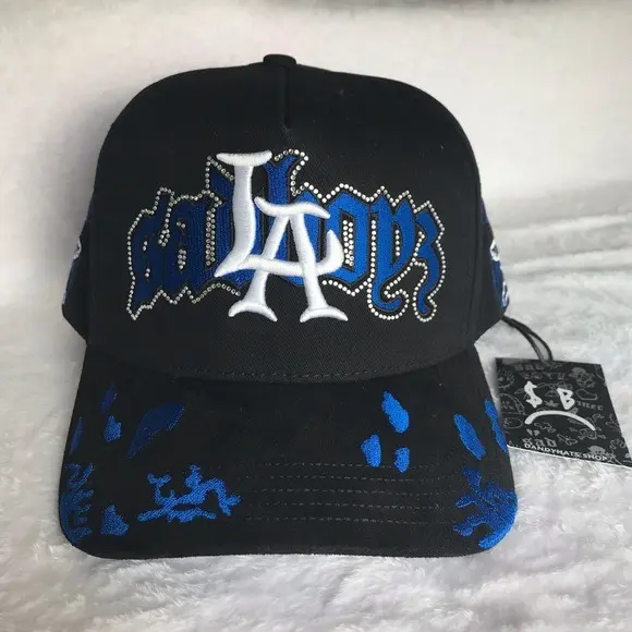 Y2K Dandy Hats x Junior H Angel Azul Sad Boy Embroidered  display picture 3