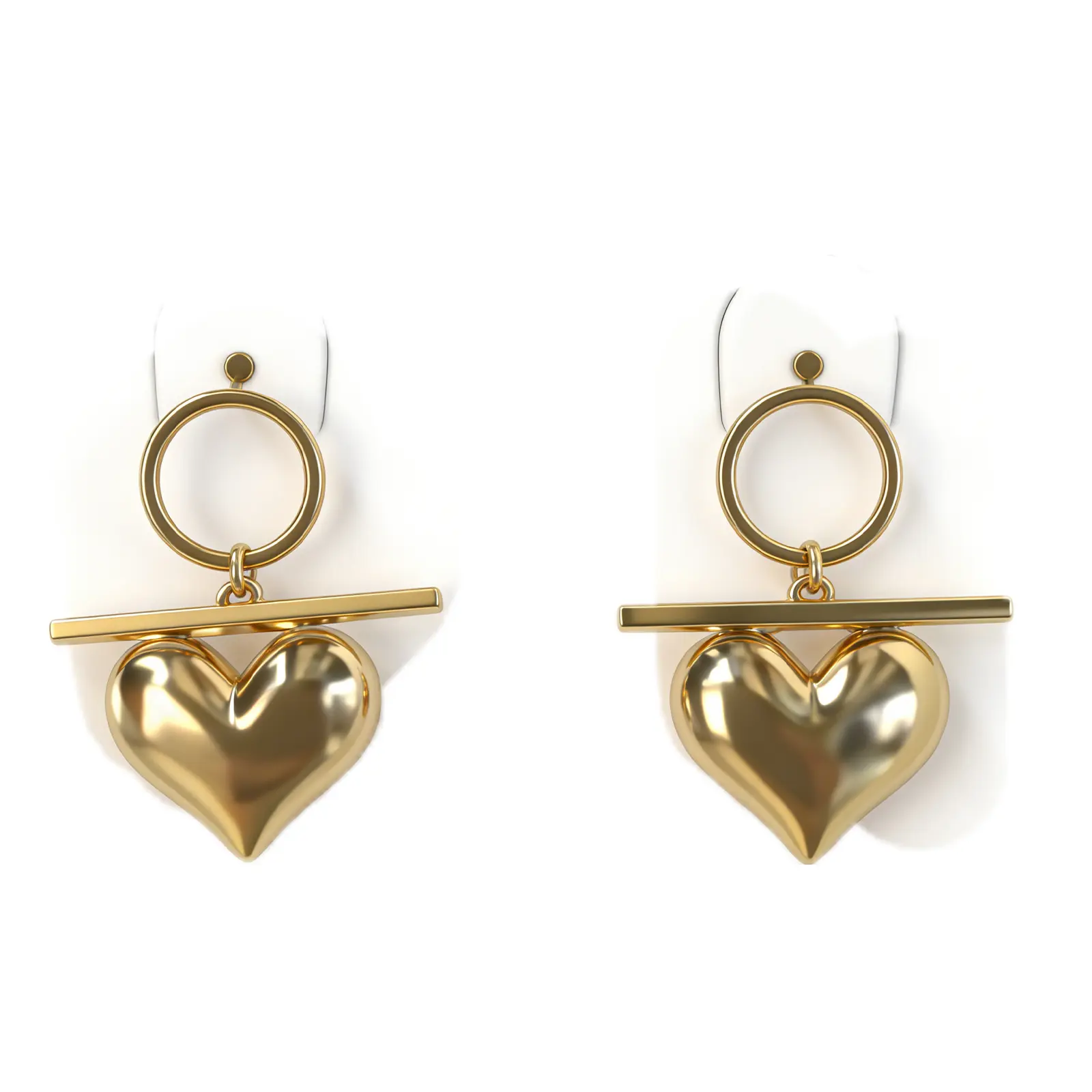 Heart Design Earrings