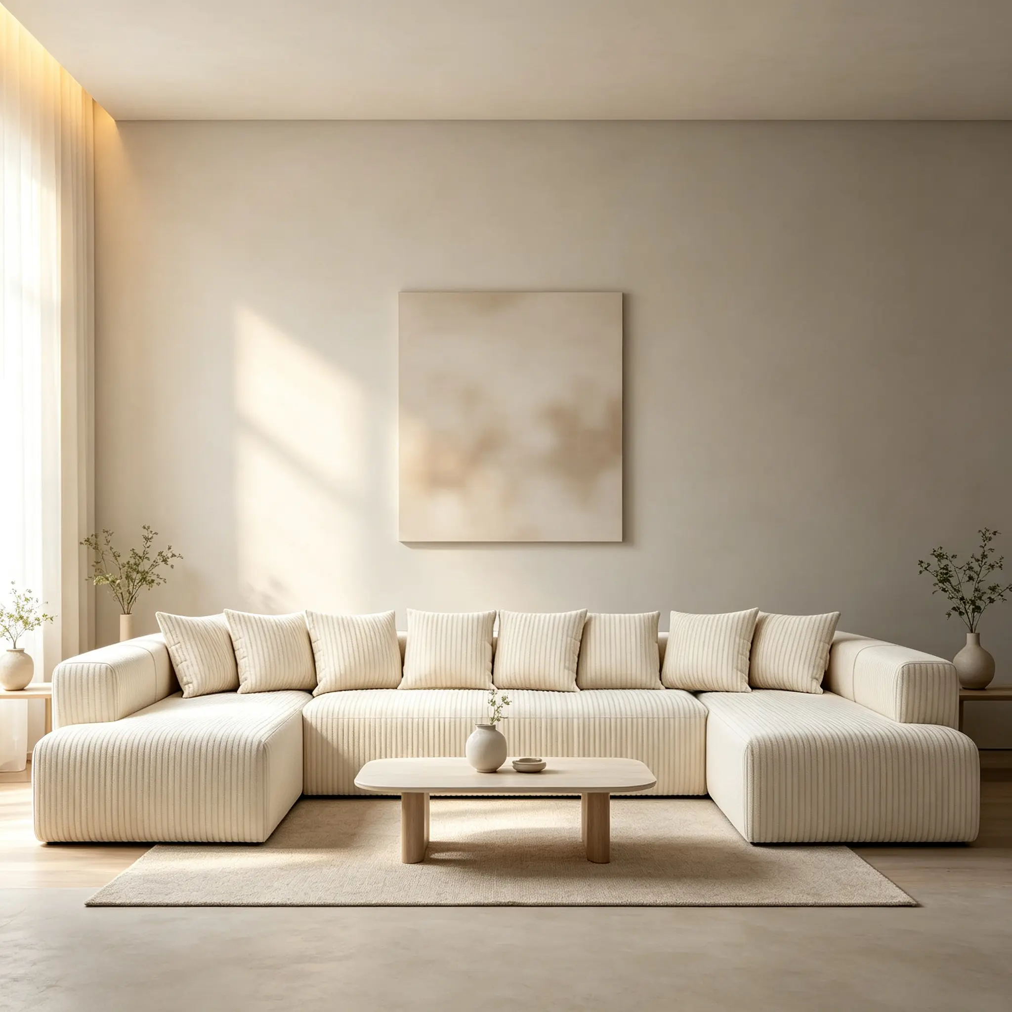 146-in Large Modern Cloud Modular L/U-Shaped Sectional Sofa, 4-8 Seating Deep-Seat Upholstered Indoor Living Room Lounge Furniture