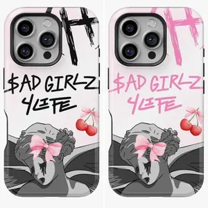 Sad Girlz J-Junior H Sad Boyz 4 Life Tough Phone Case Impact Resistant Protective Cover V2 Suitable for iPhone 17-11 Pro Max/Plus and  Samsung Galaxy S23-25 - An excellent gift for a boyfriend