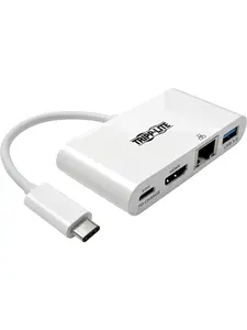 Tripp Lite TRL-U444-06NHGUC USB C to HDMI Multiport Adapter Dock with USB Type C to HDMI Cable - Black
