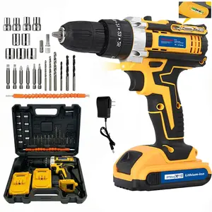 Lithium Cordless Screwdriver & Drill, Electric Screwdriver, Electric Hand Drill, Impact Drill Driver, Multi-tool Combo Set, Home