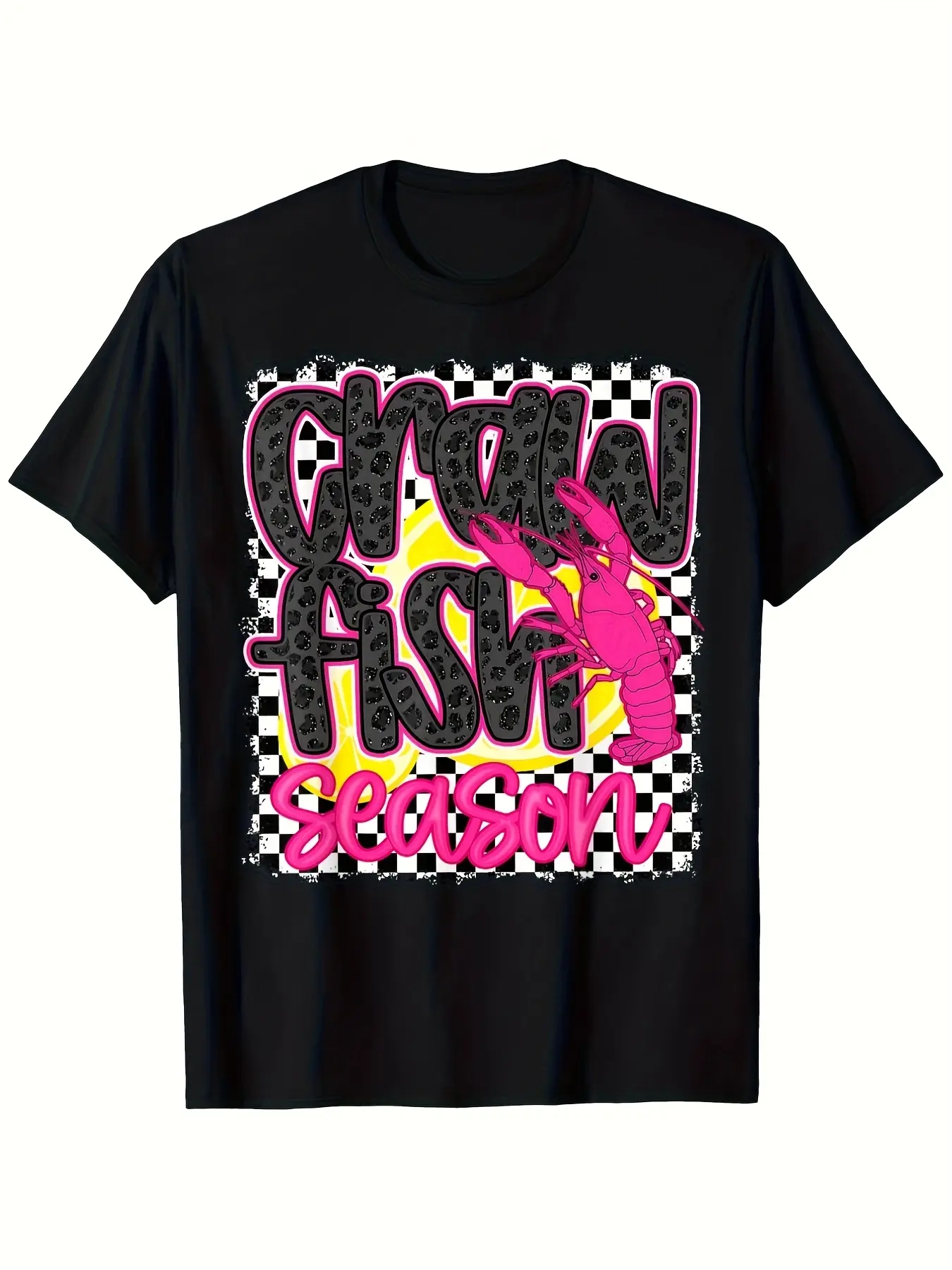 Crawfish Season Crawfish Boil Lobster Cajun T-Shir unisex soft cotton short sleeve t shirt, vintage graphic casual tee for men women teens, perfect birthday holiday gift for camping travel gym daily street  wear
