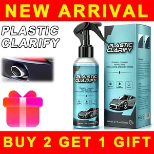 Plastic Refurbishment, Car Trim & Plastic Restorer for Refreshing Faded Plastic, Leather, Vinyl & Rubber Trim with Polish, Automotive Shiny Stuff, Black Car Exterior & Interior Care-200ml
