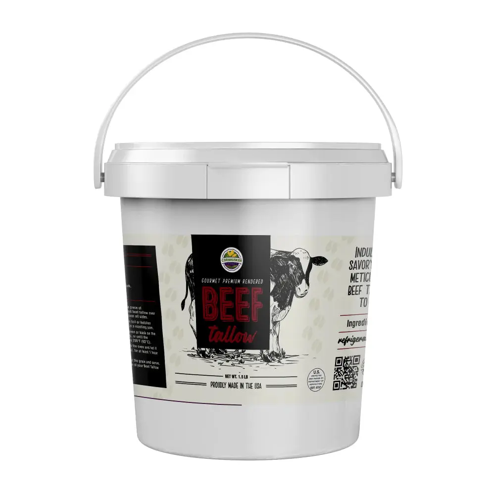 Rendered Beef Tallow | 1.5 lb | Non-GMO | Cornhusker Kitchen