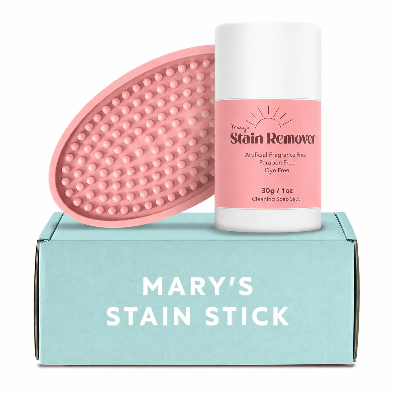 Mary's Stain Remover for Clothes, Laundry Stain Stick and Scrub Base Set, Grass and Mud Remover for Baseball Pants, Set In Stain Lifter for Old Marks on White Shirts, Grease Cleaner for Sneakers, Backpacks, Upholstery, Carpet, 6 Natural Ingredients.