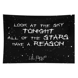 Lil Peep Love Rapper Durable Decorative Tapestry Wall Hanging - Durable Polyester Home Decor Supplies, Decoration, Aesthetic Room Accessory, Door Curtain, Gift Option summerwins