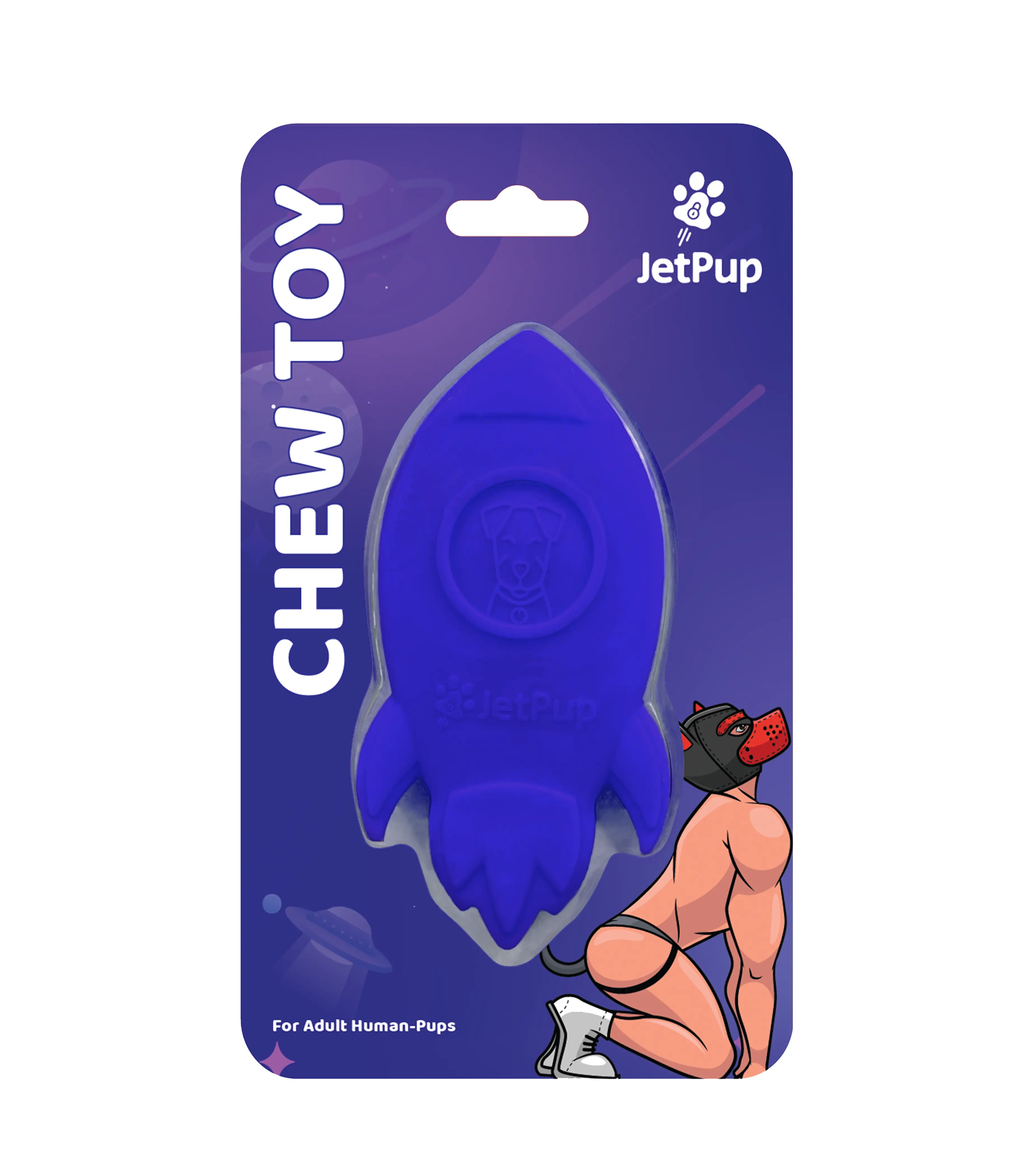 Pup Play Chew Toy Rocket - Blue