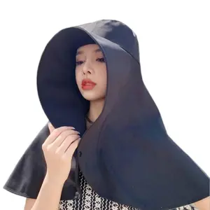 [Mother's Day Gifts]Summer Outdoor UV Protection Sun Hat for Women, Neck Flap Beach Cap, Lightweight & Breathable Wide Brim Design