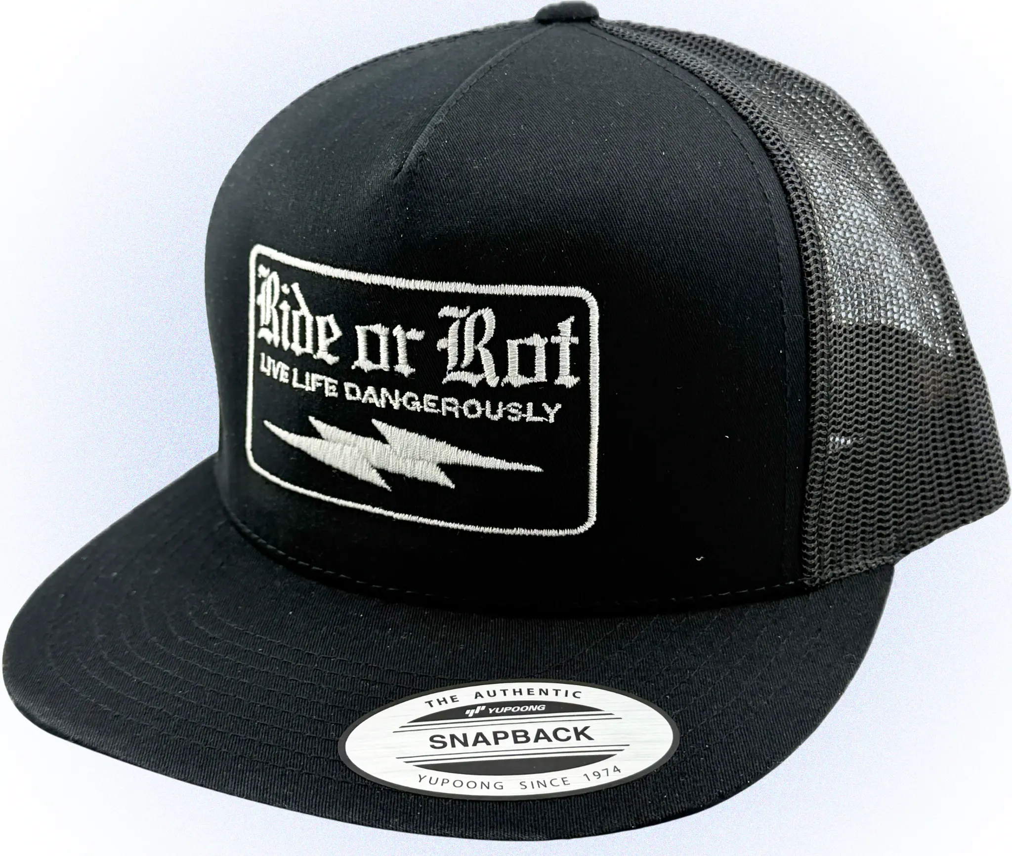 Ride or Rot OG Snapback Trucker Hat | Premium Motorcycle Hat