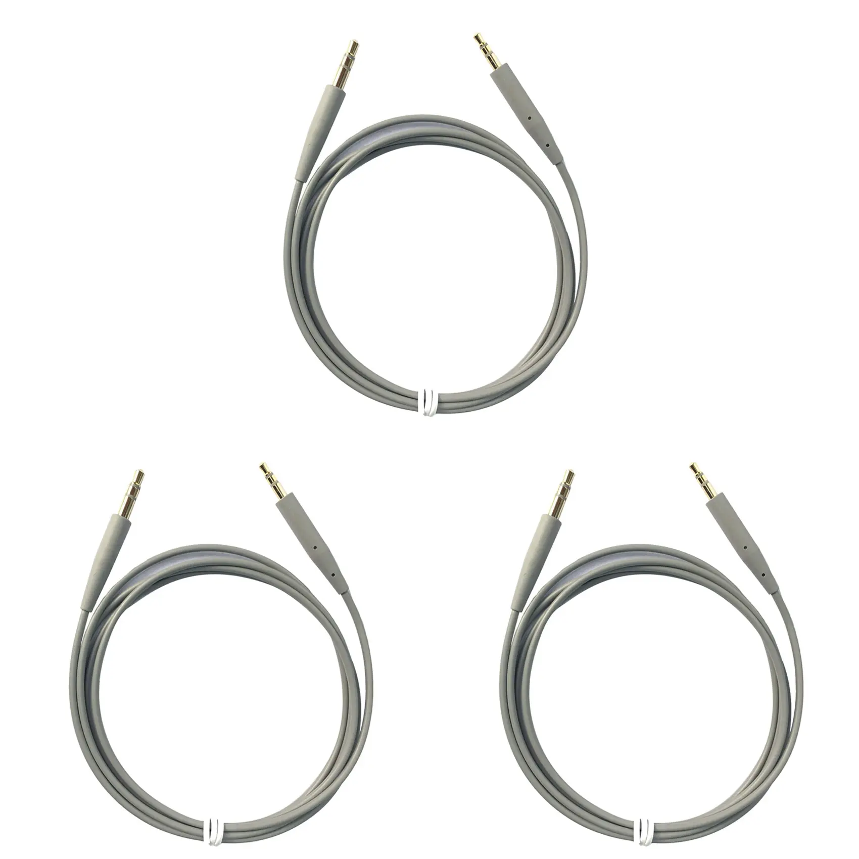 3X for Bose QC35 Headphone Cable QC25 QC35 II QC45 Soundtrue Audio Cable 3.5 to 2.5 Portable Pair Recording Cable,Gray Plug Stereo
