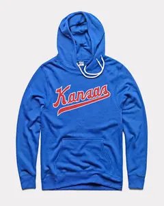 Retro Kansas Script Hoodie, Game Day Ready Sweatshirt, Show Your KC Love, Football Fans, Trending Us Streetwear, Viral on Tiktok Menswear Long Sleeve Casual Pullover